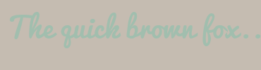 Image with Font Color A1BEAE and Background Color C5BCB1